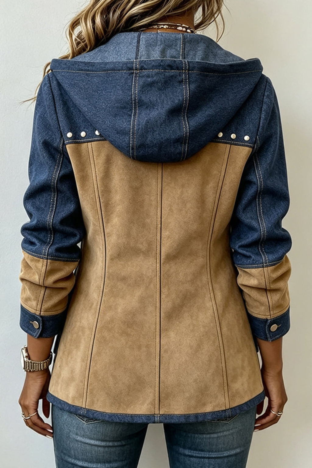 Maribel | Chaqueta Patchwork con Capucha
