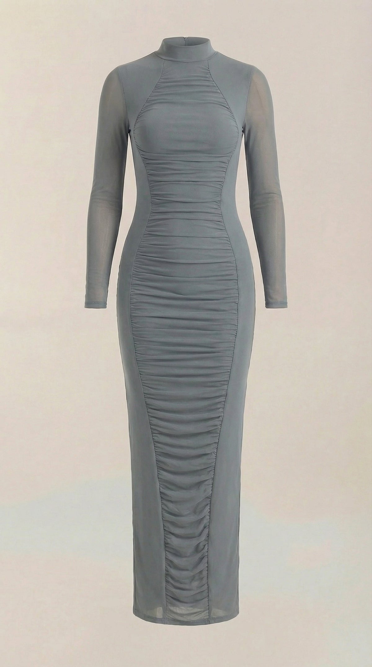 Vestido Maxi con Detalles Fruncidos
