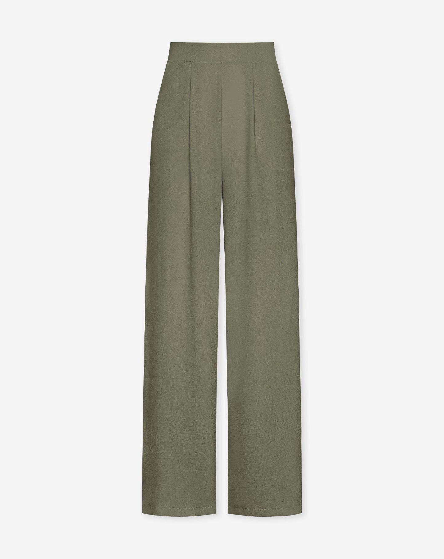 Pantalón Julie de la marca Most Wanted en color oliva claro, con diseño de ropa casual y ajuste cómodo.