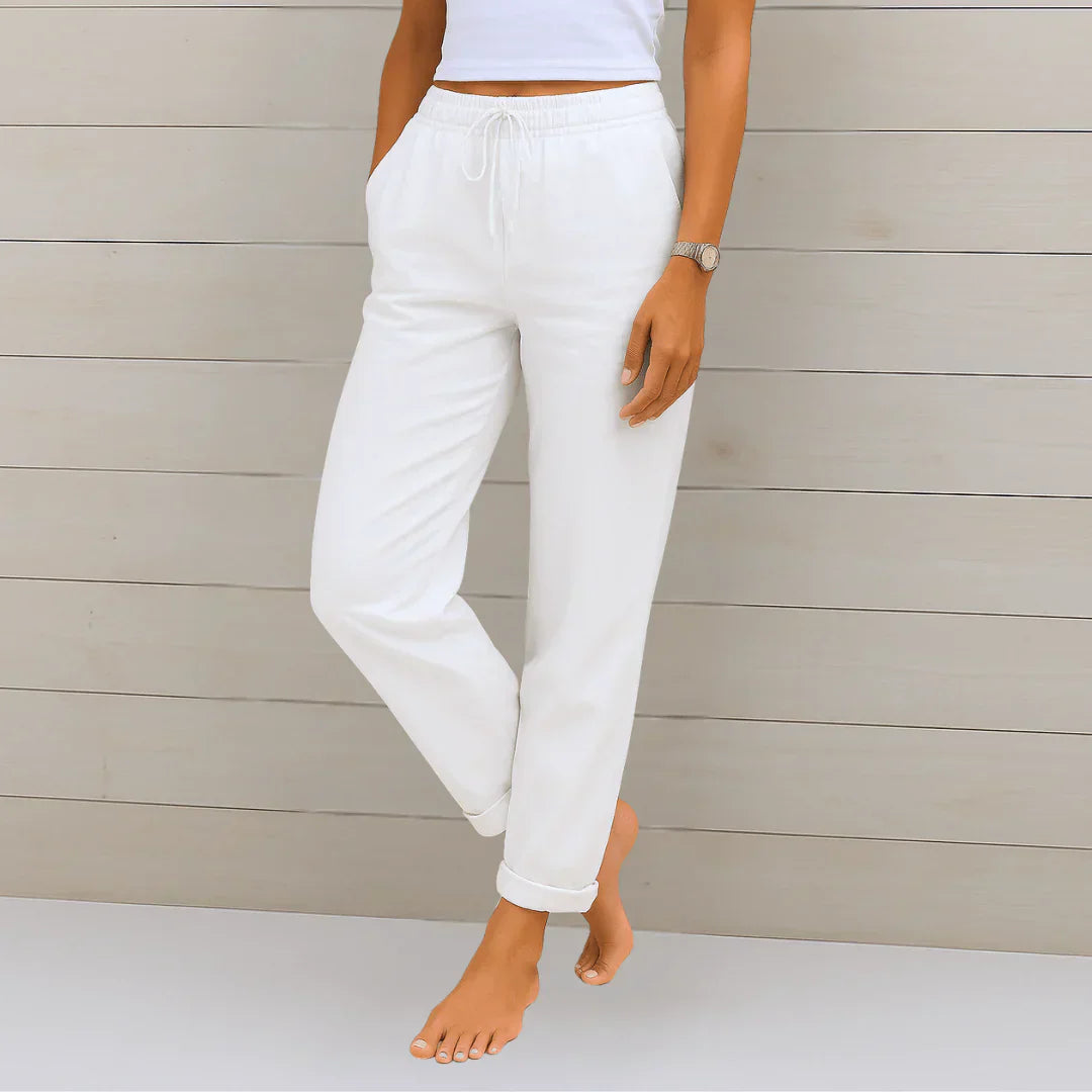 Pantalón Fluido con Cintura Elástica