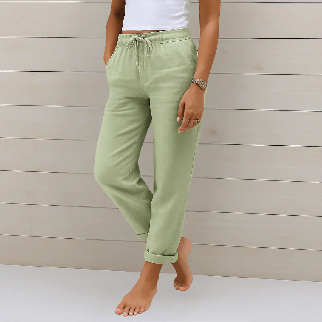 Pantalón Fluido con Cintura Elástica