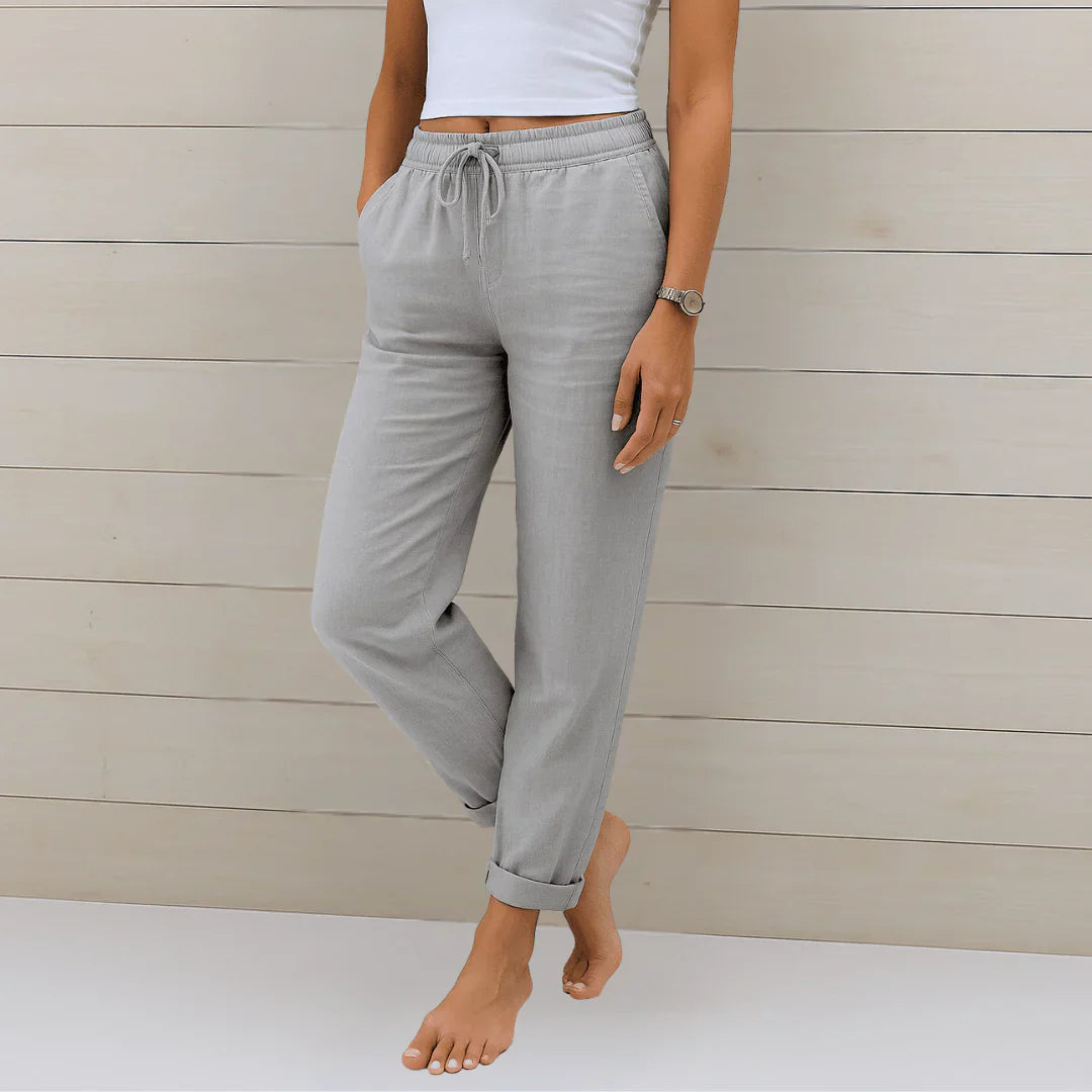 Pantalón Fluido con Cintura Elástica