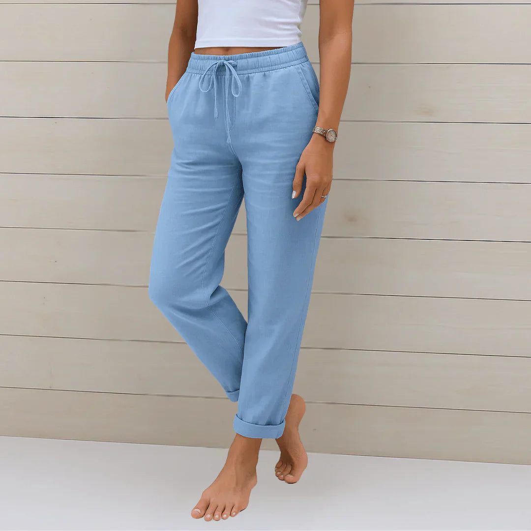 Pantalón Fluido con Cintura Elástica