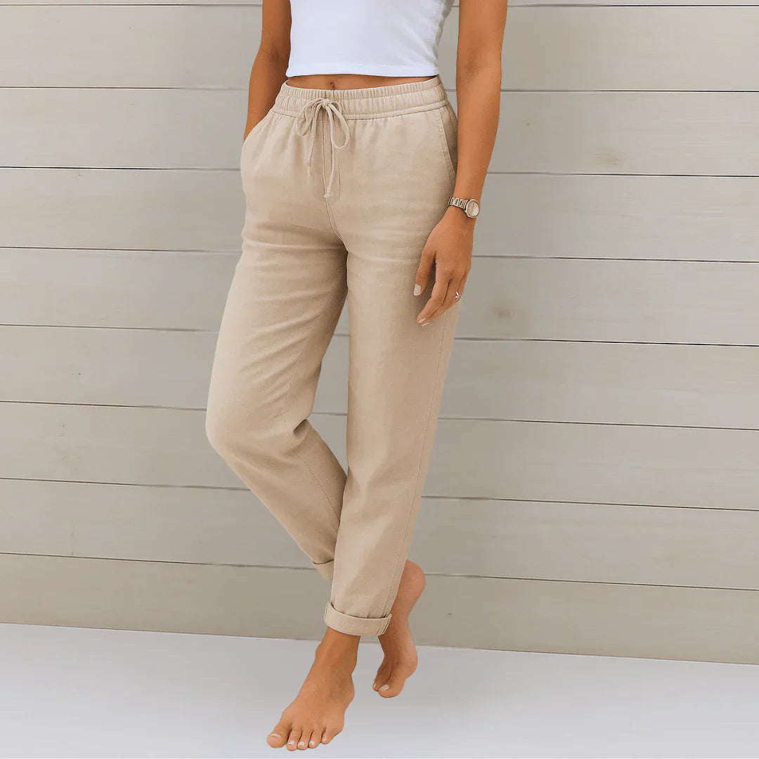 Pantalón Fluido con Cintura Elástica