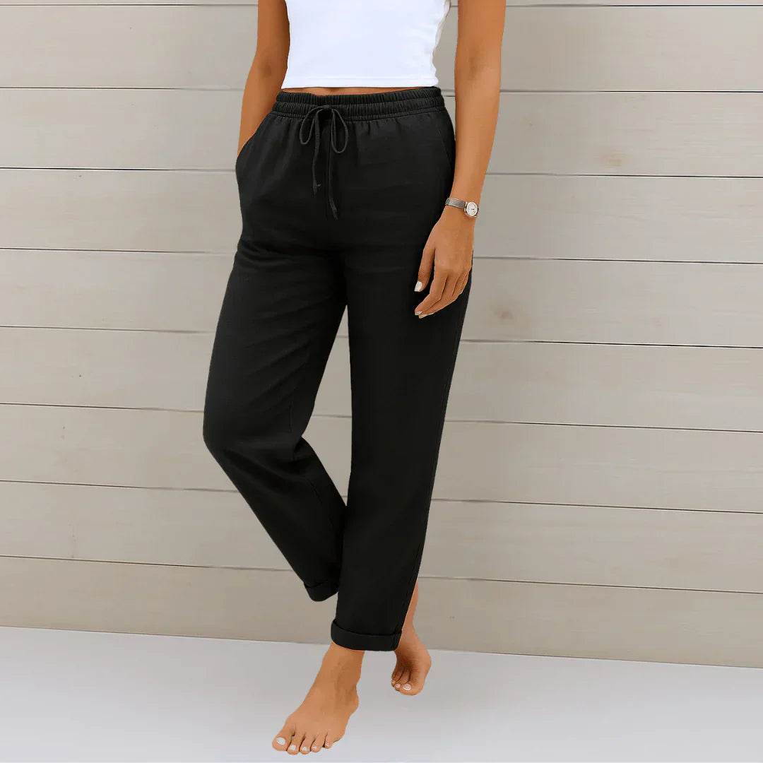 Pantalón Fluido con Cintura Elástica