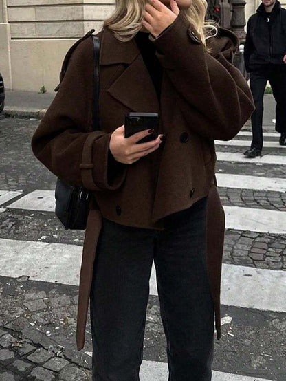 Chaqueta Cruzada de Corte Estructurado