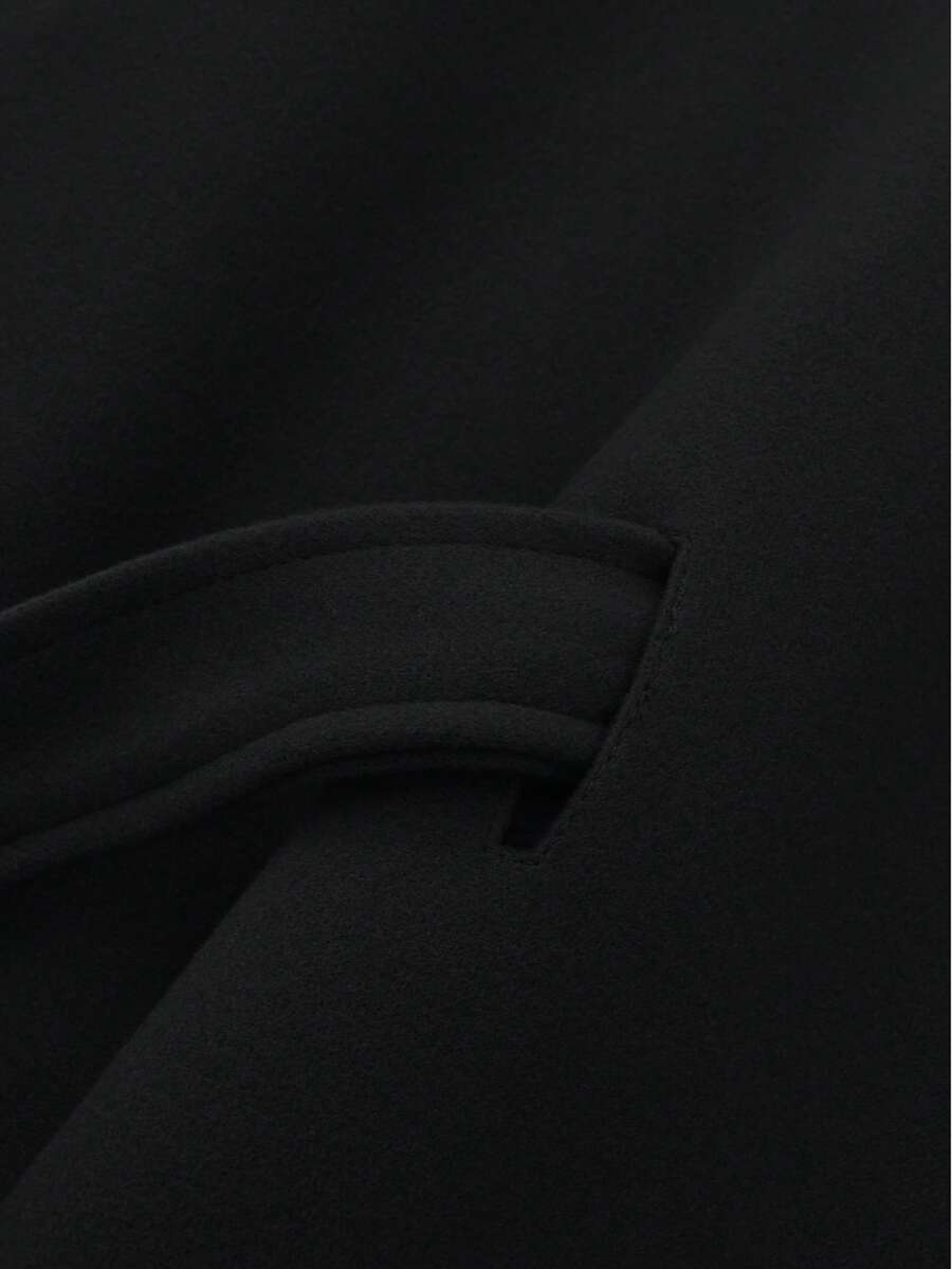 Capa Elegante de Lana con Cinturón