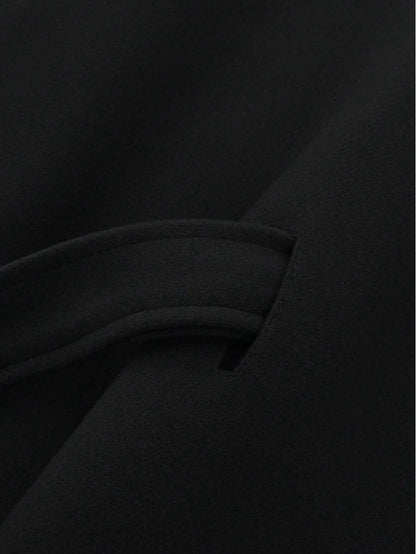 Capa Elegante de Lana con Cinturón