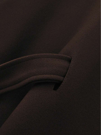 Capa Elegante de Lana con Cinturón