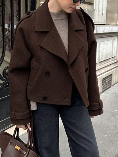 Chaqueta Cruzada de Corte Estructurado