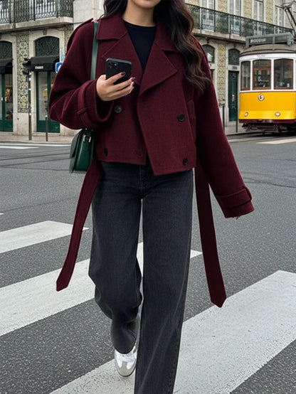 Chaqueta Cruzada de Corte Estructurado