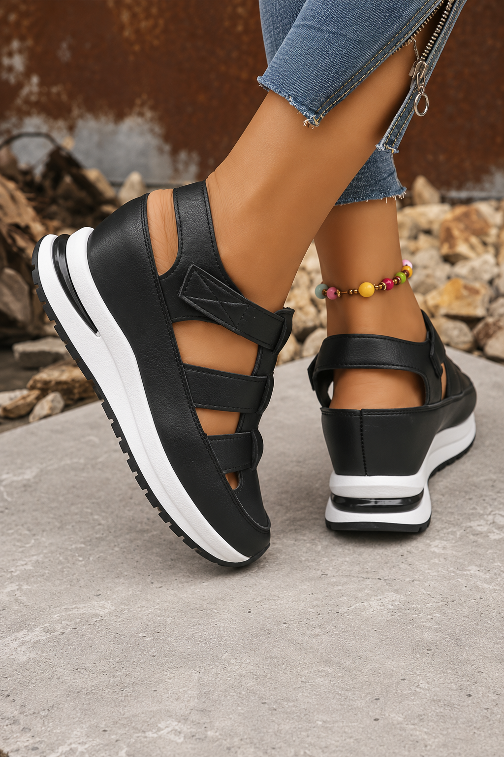 Natalia | Sandalias Deportivas de Puntera Cerrada