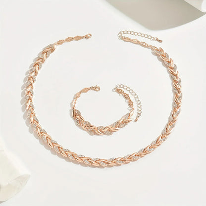 Claudia | Conjunto de Collar y Pulsera de Espiga