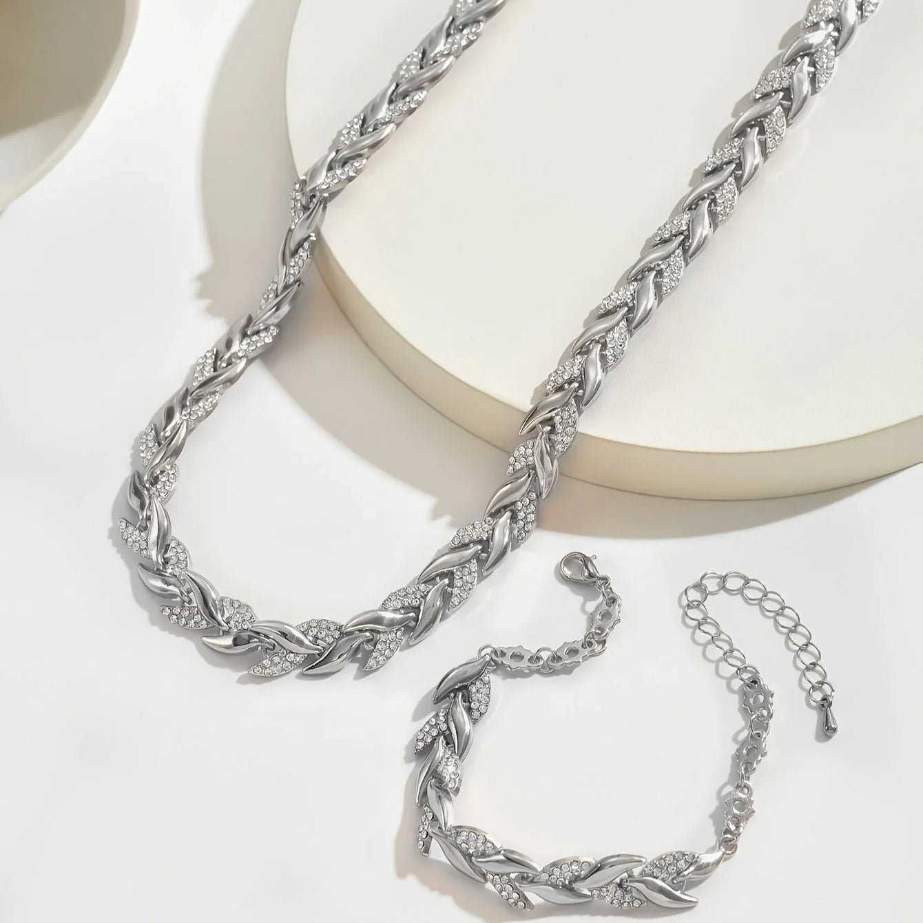 Claudia | Conjunto de Collar y Pulsera de Espiga