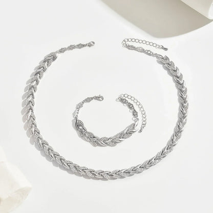 Claudia | Conjunto de Collar y Pulsera de Espiga
