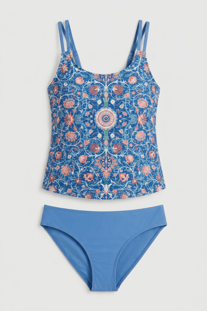 Tankini Elegante de Efecto Moldeador
