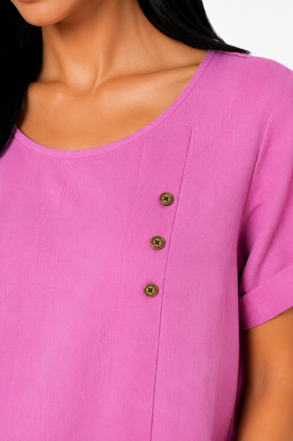 Camisa cómoda y elegante de la marca Vera Serrat, en color neutro, con diseño moderno y detalles suaves para un estilo casual.