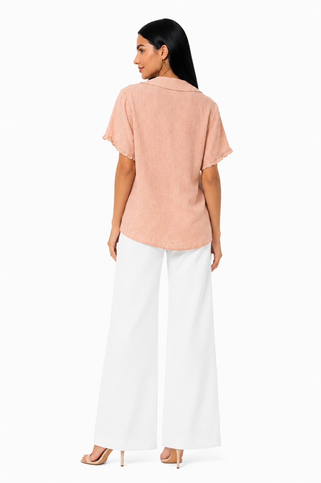 Blusa ligera Adela de estilo romántico de Vera Serrat, con detalles delicados y diseño femenino en color suave.
