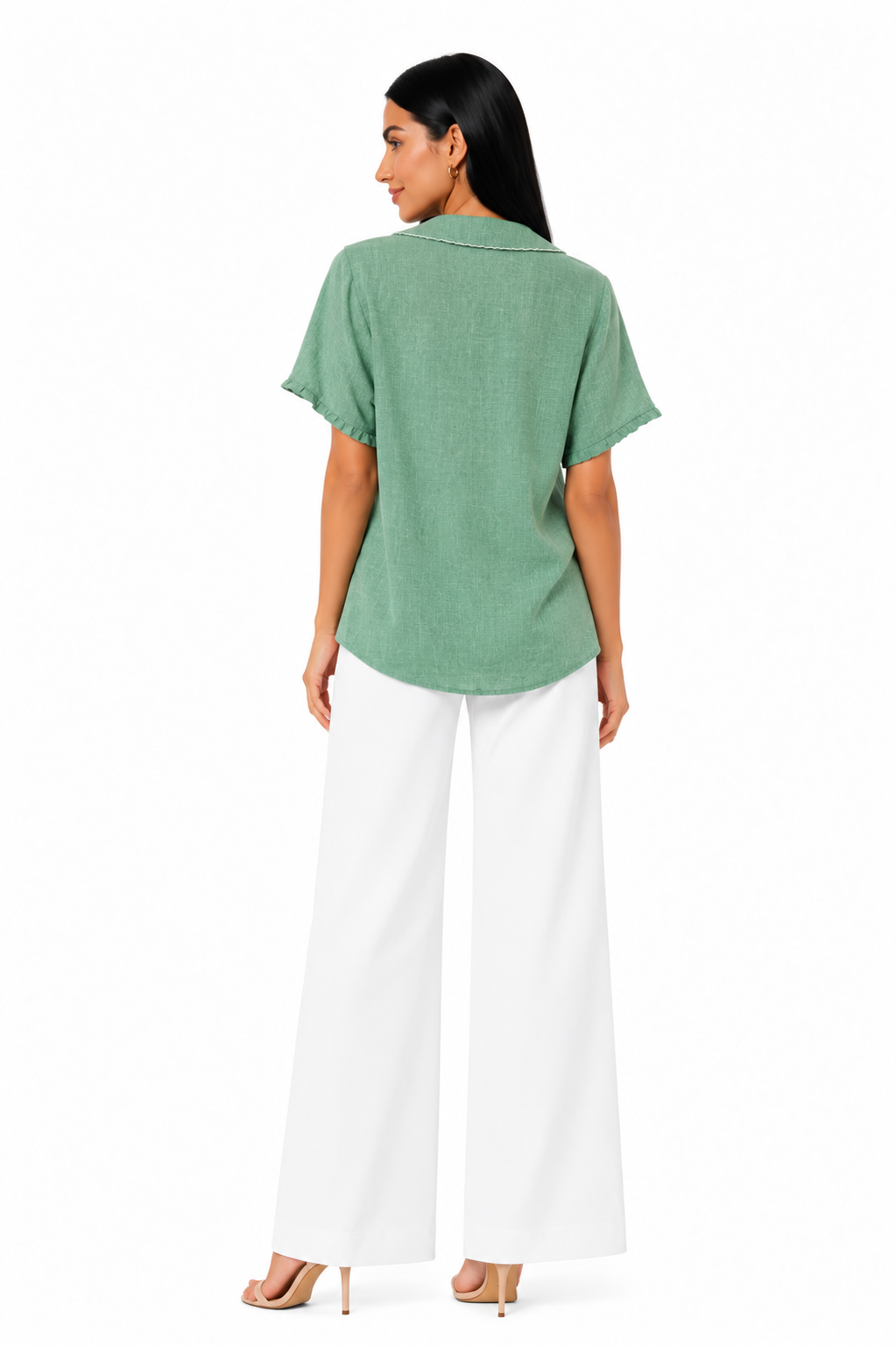 Blusa ligera Adela de estilo romántico de Vera Serrat, con detalles delicados y diseño femenino.