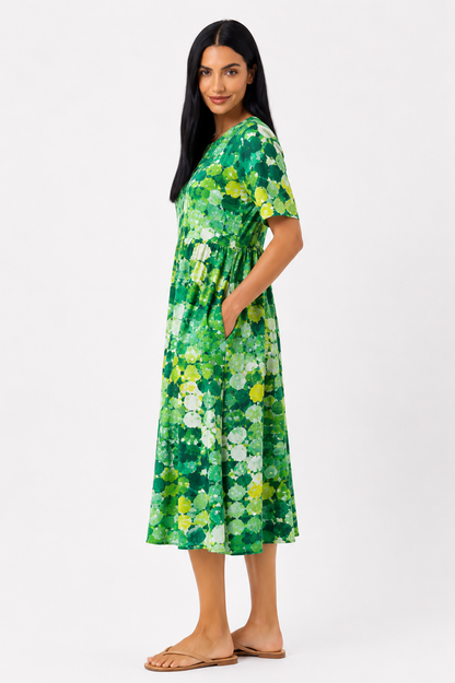 Ana | Vestido midi floral suelto y ligero