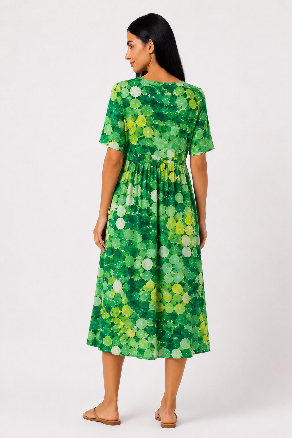 Ana | Vestido midi floral suelto y ligero