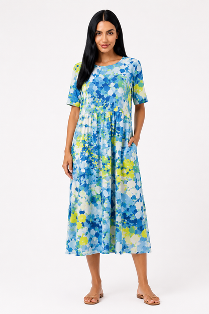 Ana | Vestido midi floral suelto y ligero