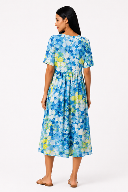 Ana | Vestido midi floral suelto y ligero