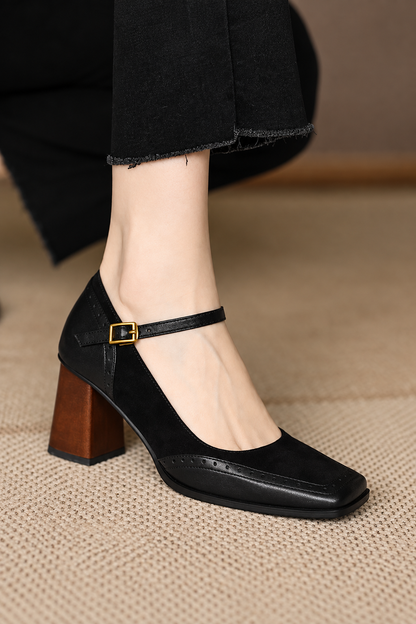 Lucía | Zapatos de Tacón Clásicos con Correa