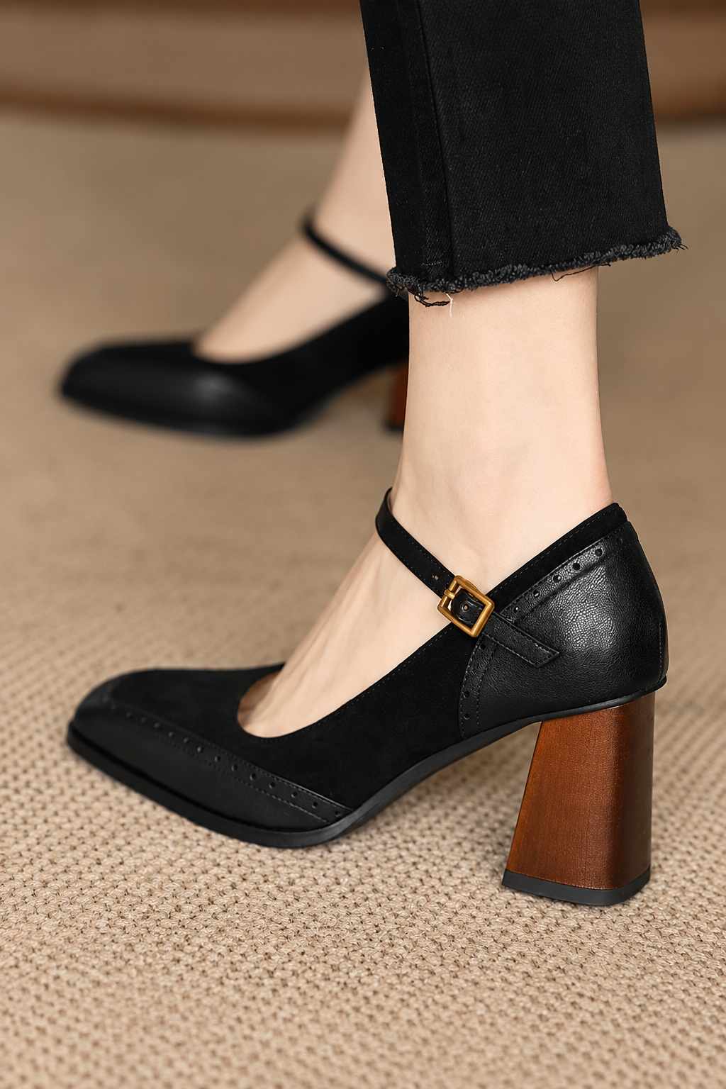 Lucía | Zapatos de Tacón Clásicos con Correa