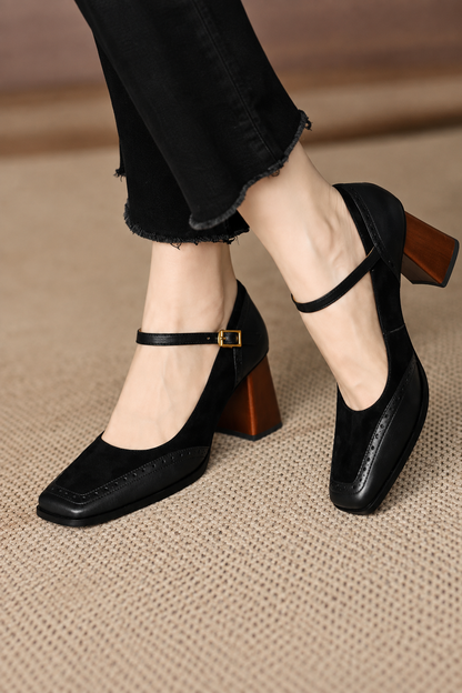 Lucía | Zapatos de Tacón Clásicos con Correa