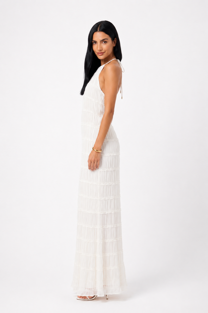 Vestido largo de verano Ángela de NOA FERRER, con diseño ligero y elegante para temporadas cálidas.