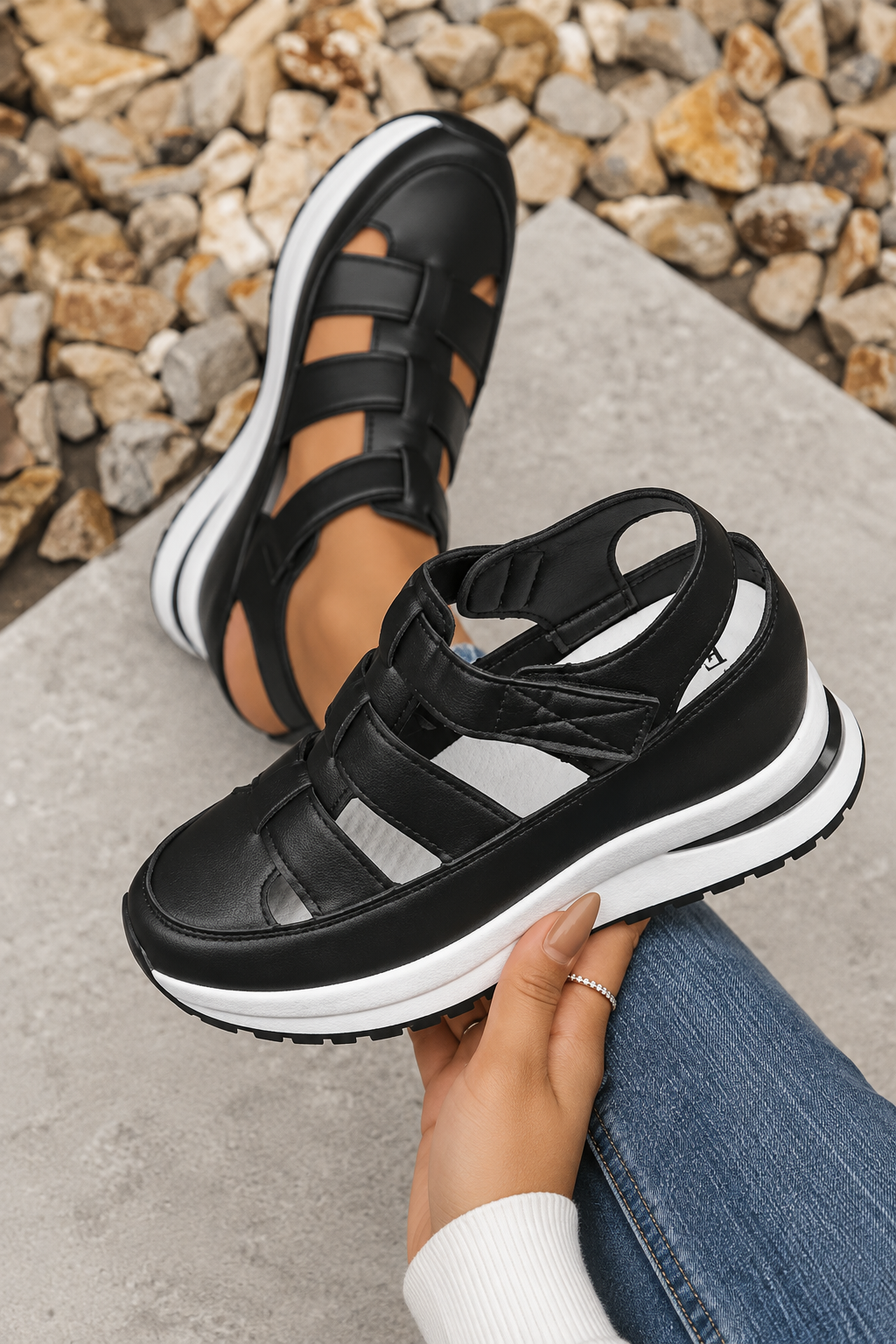 Natalia | Sandalias Deportivas de Puntera Cerrada