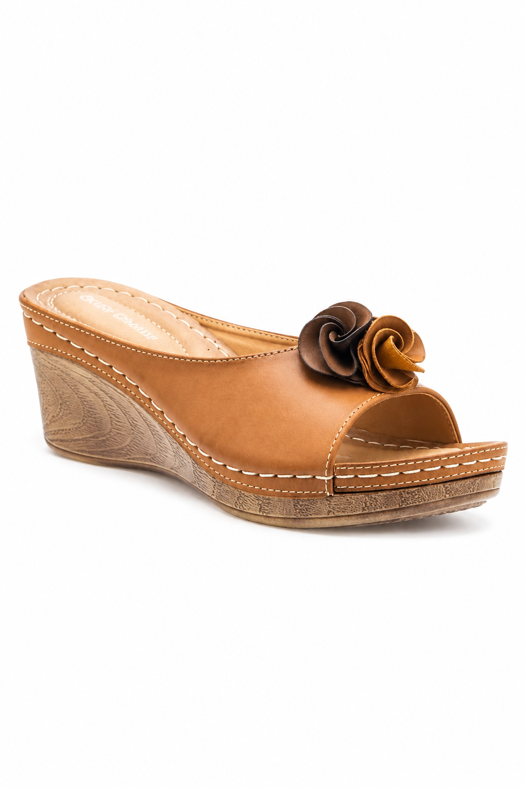 Inés | Sandalias de Cuña con Detalle Floral