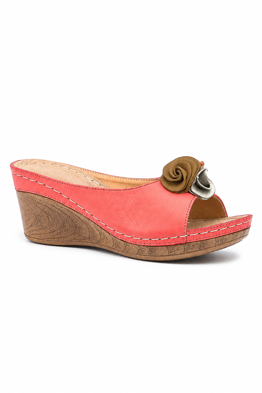 Inés | Sandalias de Cuña con Detalle Floral