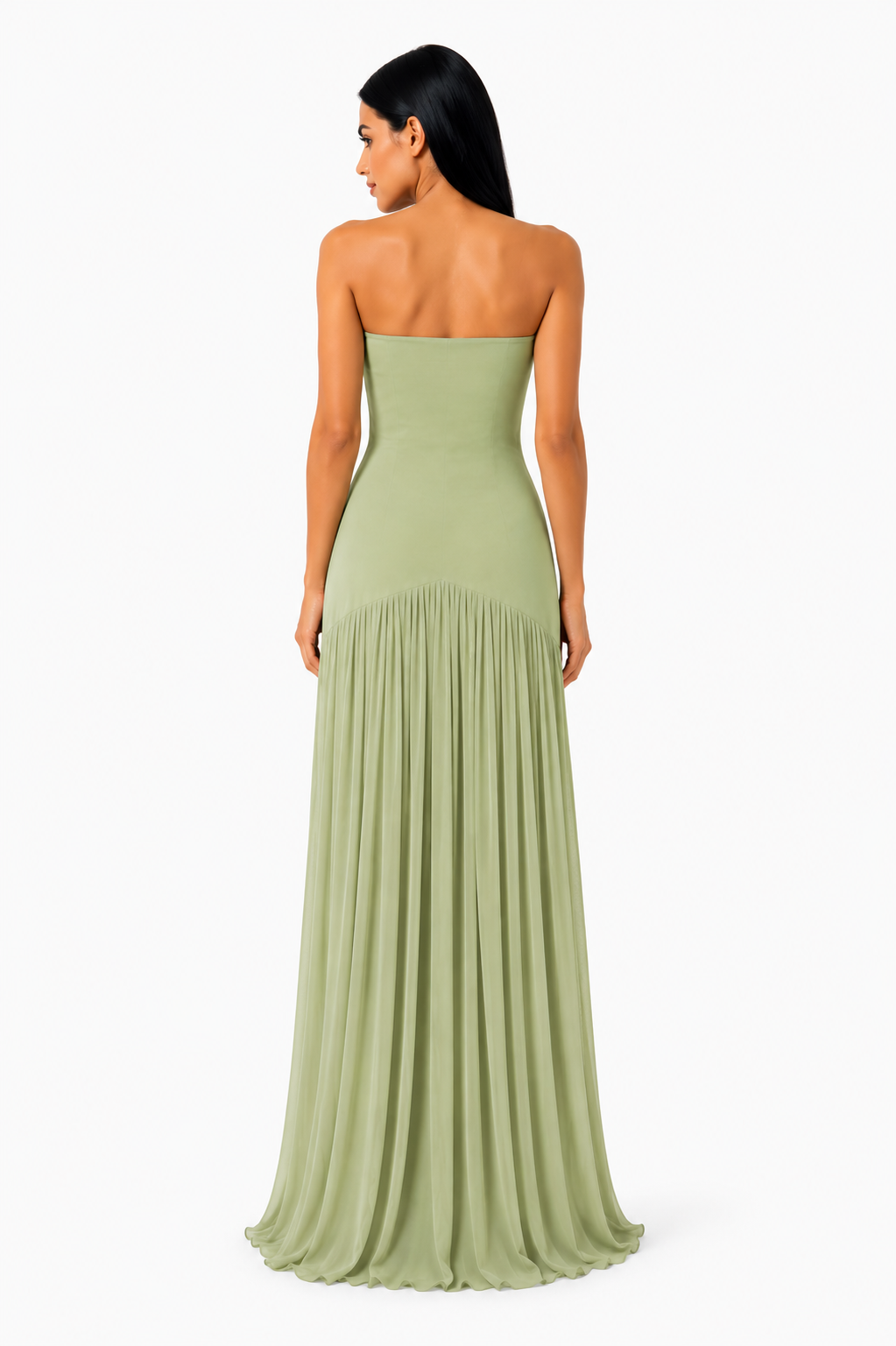 Vestido maxi Almudena™ de EspositoMilano en tela elegante y delicada, con diseño sofisticado y estilo refinado.