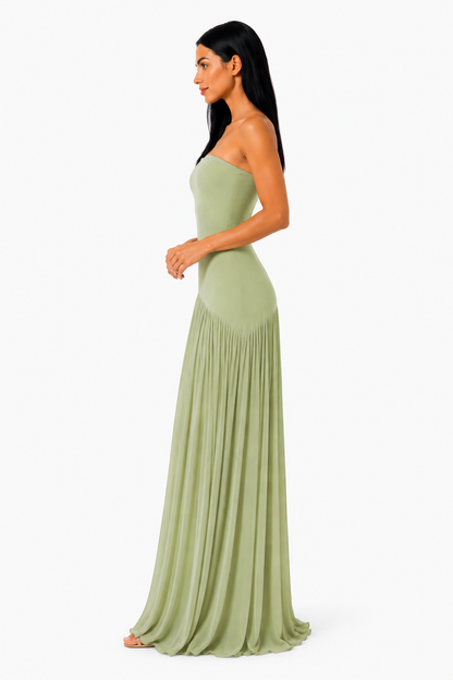 Vestido maxi Almudena™ de EspositoMilano, vestido largo elegante y sofisticado con detalles delicados y estilo refinado.