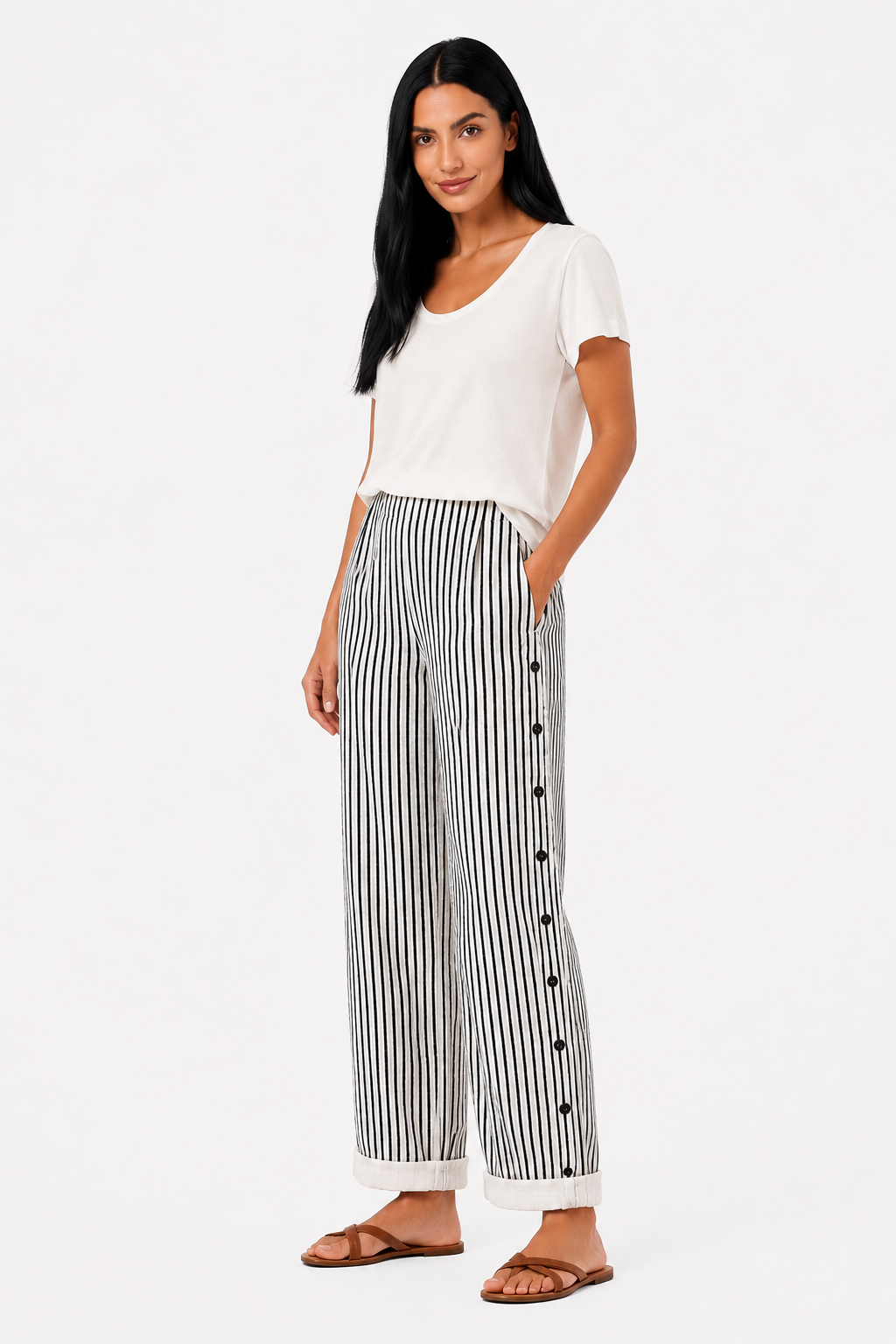 Pantalón confort Talia de Vera Serrat, en tela suave y cómoda, con diseño moderno y ajuste relajado para mujer.