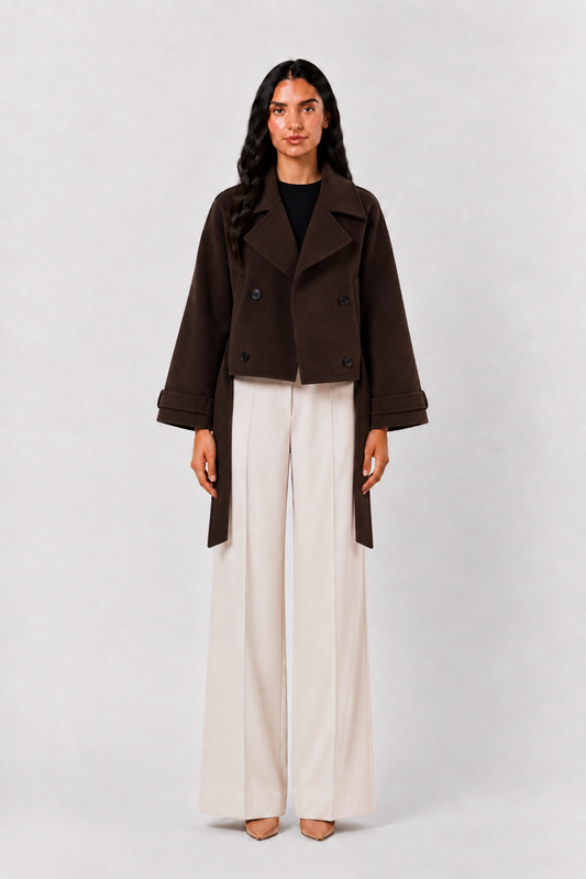 Chaqueta Cruzada de Corte Estructurado