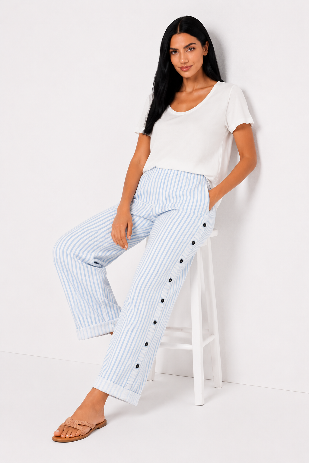 Pantalón confort Talia de Vera Serrat, pantalones casuales de tela suave para mujer, estilo cómodo y moderno.