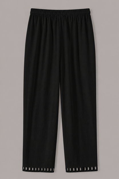 Pantalón de lino chic para mujer de la marca Vera Serrat, diseño elegante y cómodo, en color neutro.