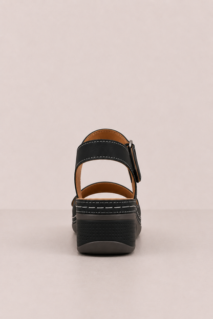 Sandalias ergonómicas de confort Vera Serrat, con suela acolchada y diseño cómodo para uso diario.