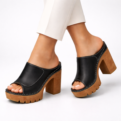 Mireya | Sandalias de Plataforma con Tacón Ancho