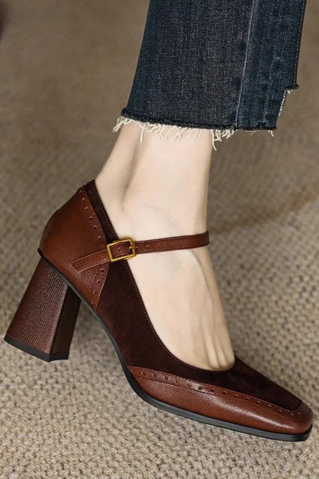 Lucía | Zapatos de Tacón Clásicos con Correa