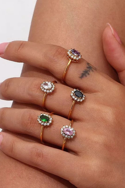 Raquel | Anillo con Circonita