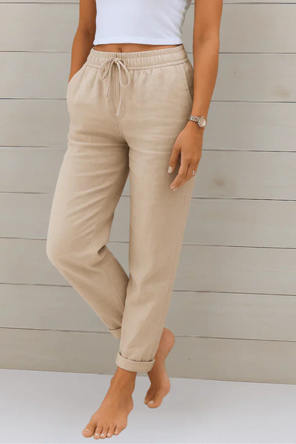 Pantalón Fluido con Cintura Elástica