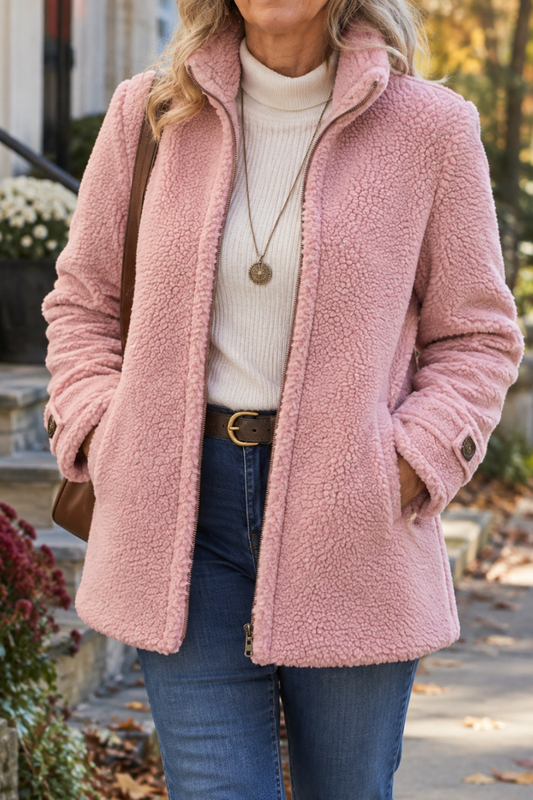 Rebeca | Chaqueta con Cuello Alto y Cremallera