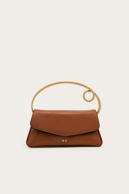 Bolso Emily de Cult Gaia con asa superior y diseño elegante, en color neutro y acabado de alta calidad.