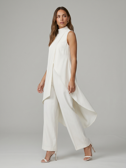Conjunto Elegante Asimétrico de Dos Piezas