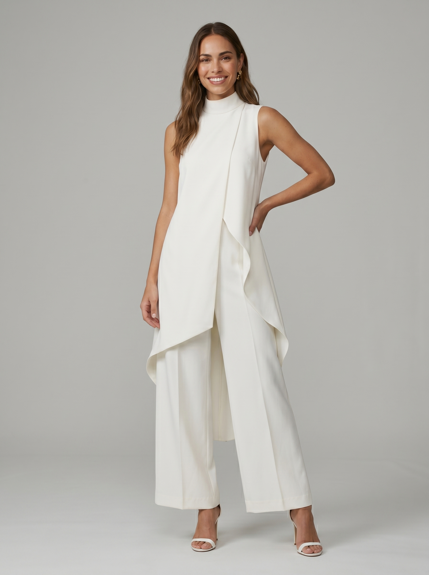 Conjunto Elegante Asimétrico de Dos Piezas