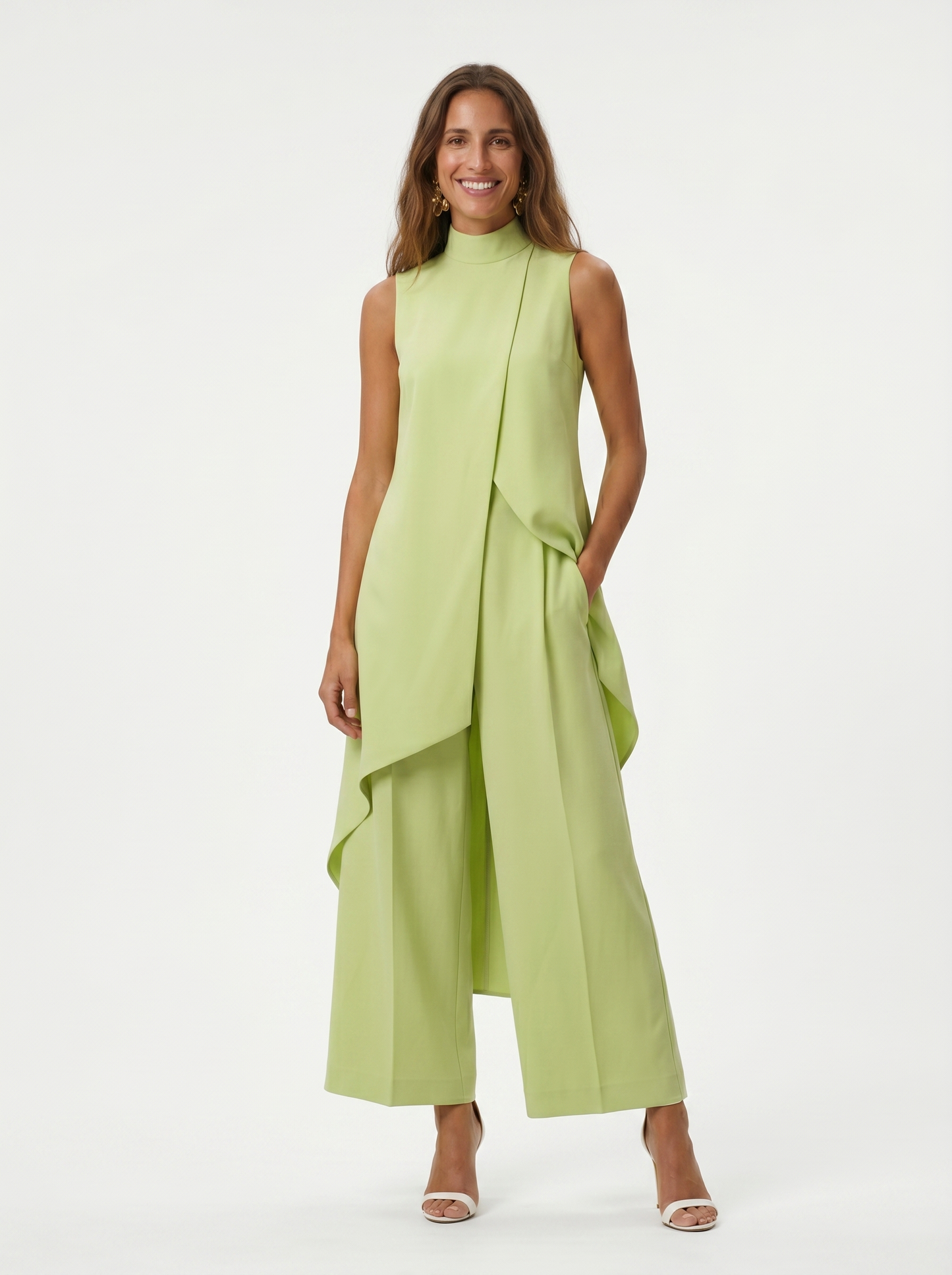 Conjunto Elegante Asimétrico de Dos Piezas